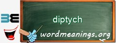 WordMeaning blackboard for diptych